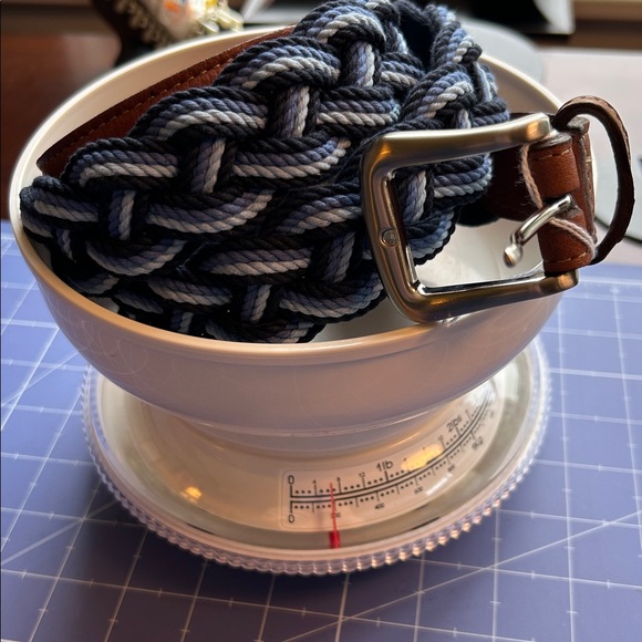 Torino 3 strip of braided multi blue colors size 44 and Italian leather front - Picture 10 of 14